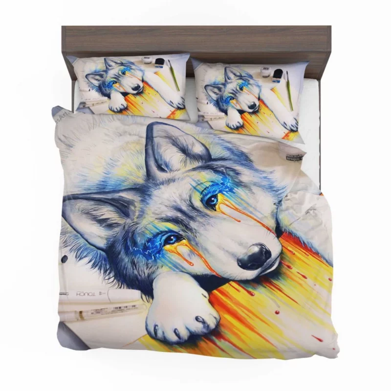 Wolf Fierce Gaze Bedding Set 1