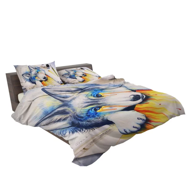 Wolf Fierce Gaze Bedding Set 2