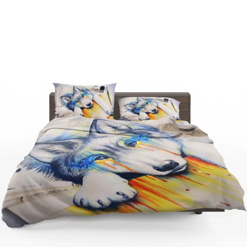 Wolf Fierce Gaze Bedding Set