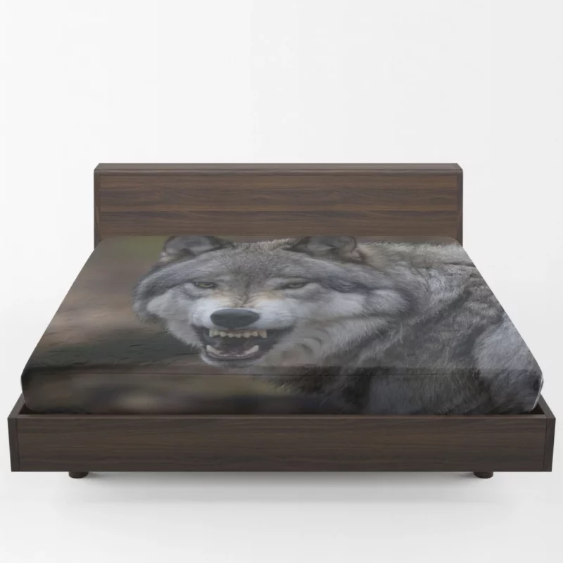 Wolf Gaze Untamed Majesty Fitted Sheet