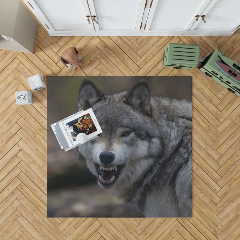 Wolf Gaze Untamed Majesty Rug