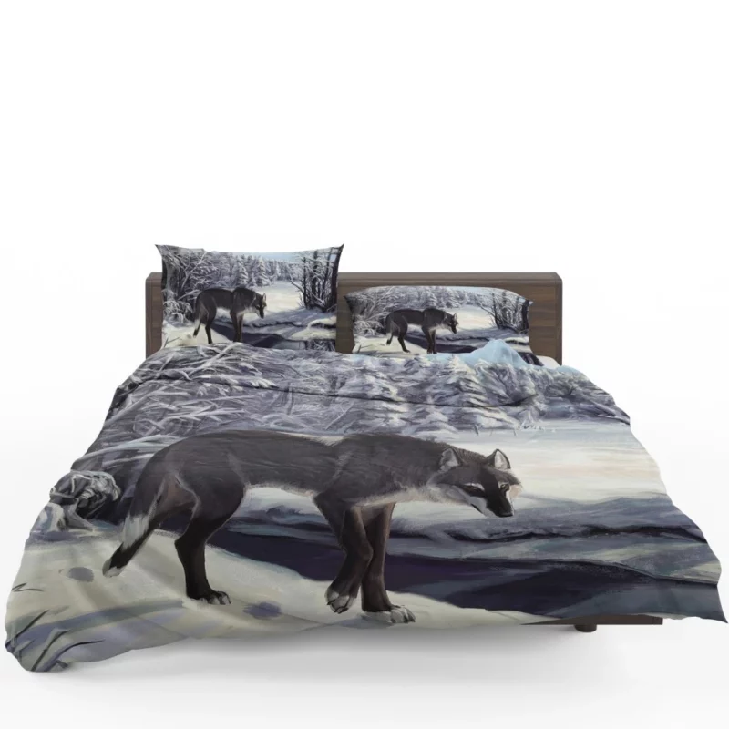 Wolf Howl Echoes of the Wild Bedding Set