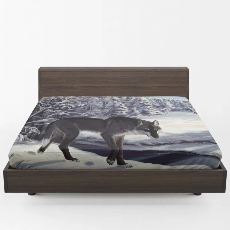 Wolf Howl Echoes of the Wild Fitted Sheet