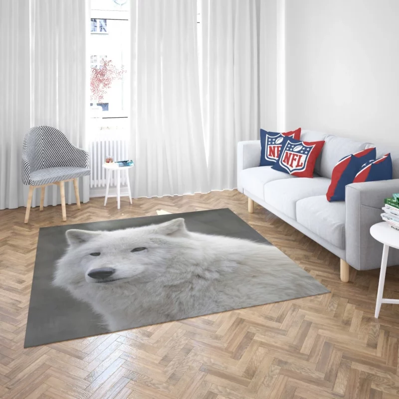 Wolf Intense Gaze Untamed Majesty Rug 2