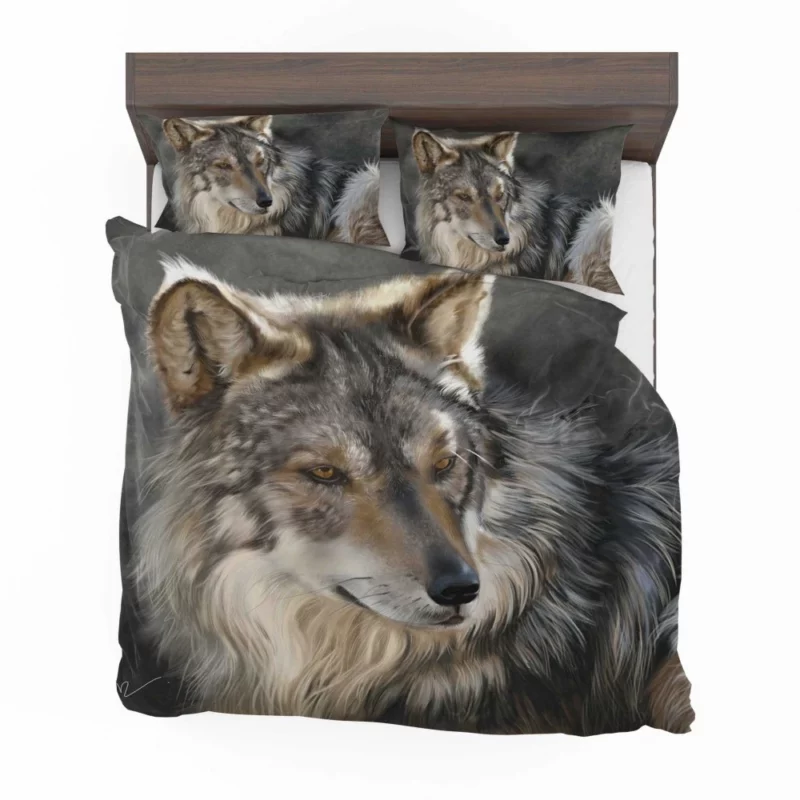 Wolf Intense Gaze Wilderness Majesty Bedding Set 1