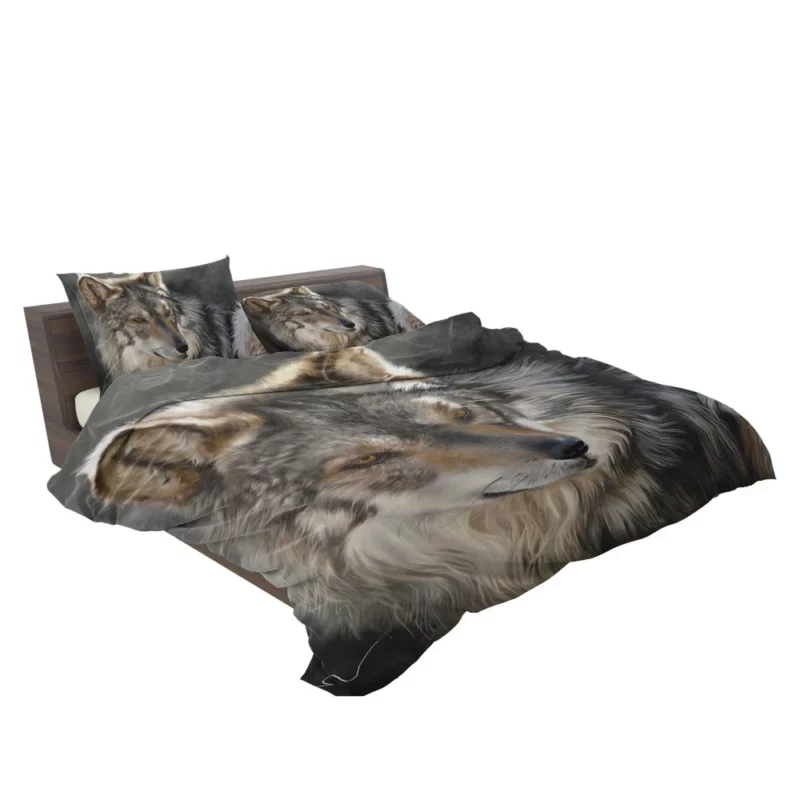 Wolf Intense Gaze Wilderness Majesty Bedding Set 2