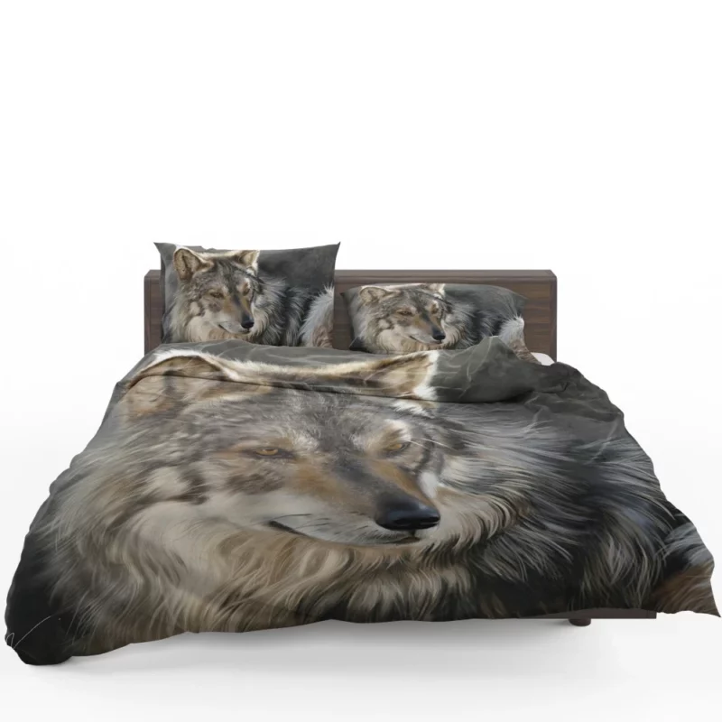 Wolf Intense Gaze Wilderness Majesty Bedding Set