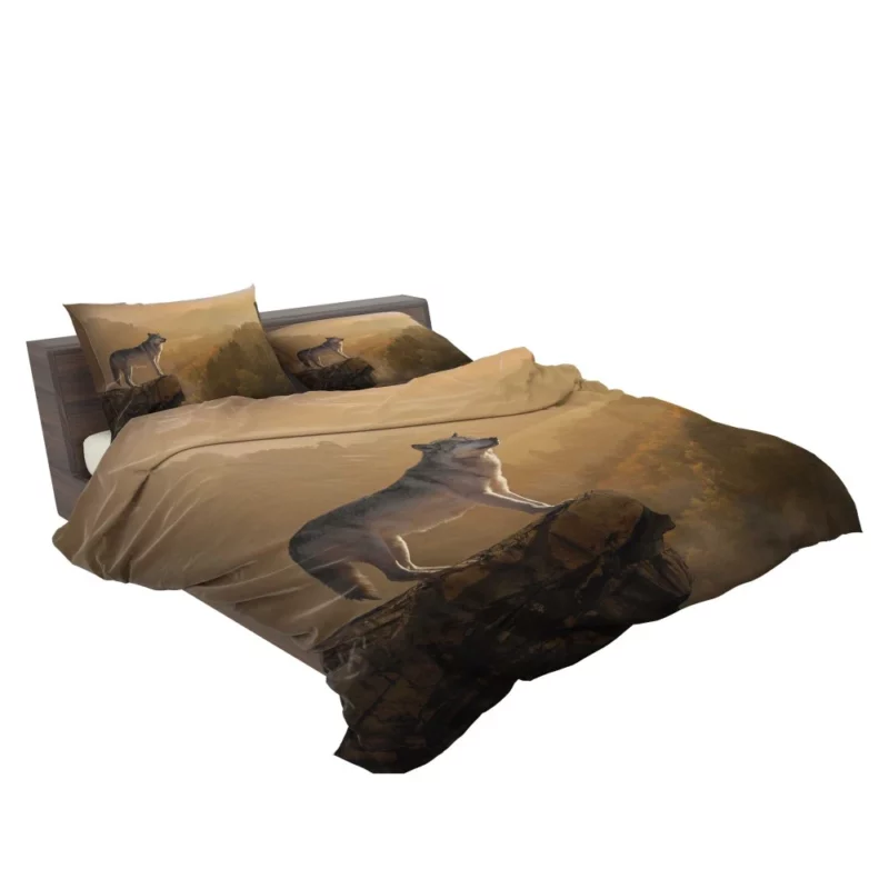 Wolf Majestic Overlook Enchanted Presence Bedding Set 2