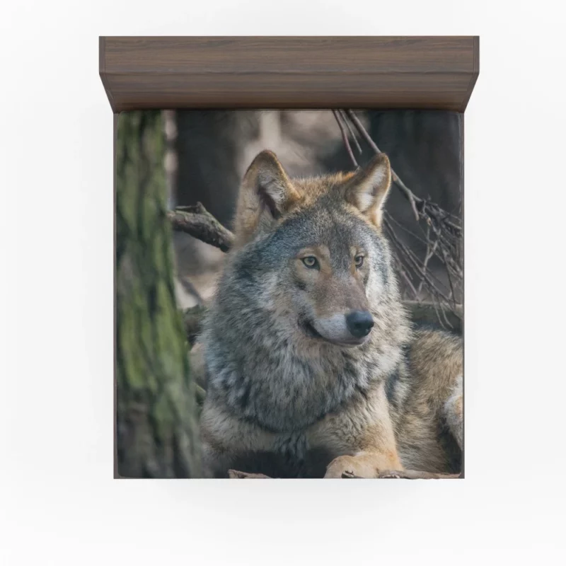 Wolf Majestic Presence Fierce Aura Fitted Sheet 1