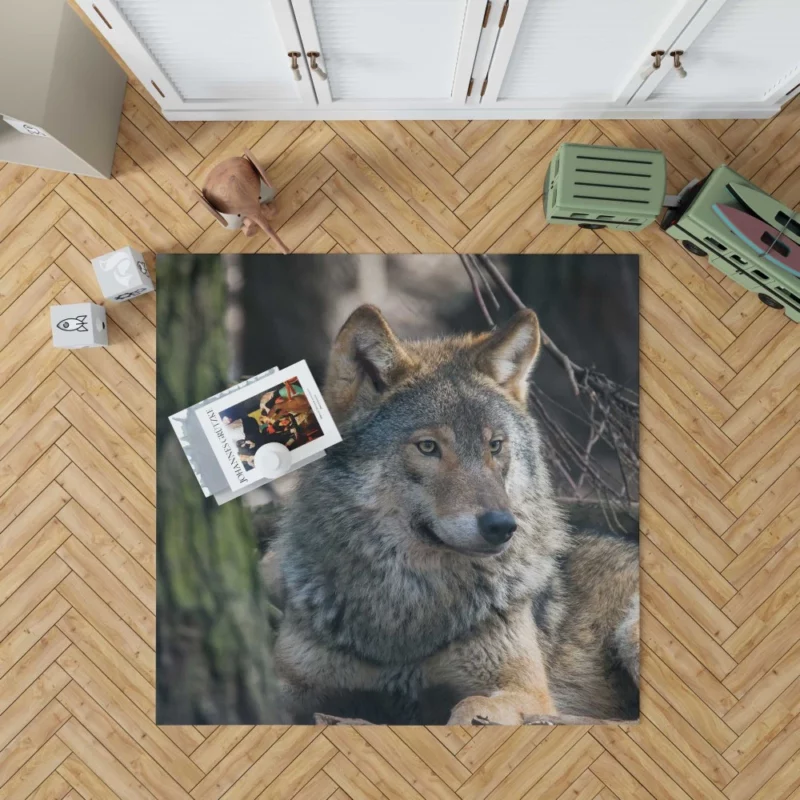 Wolf Majestic Presence Fierce Aura Rug