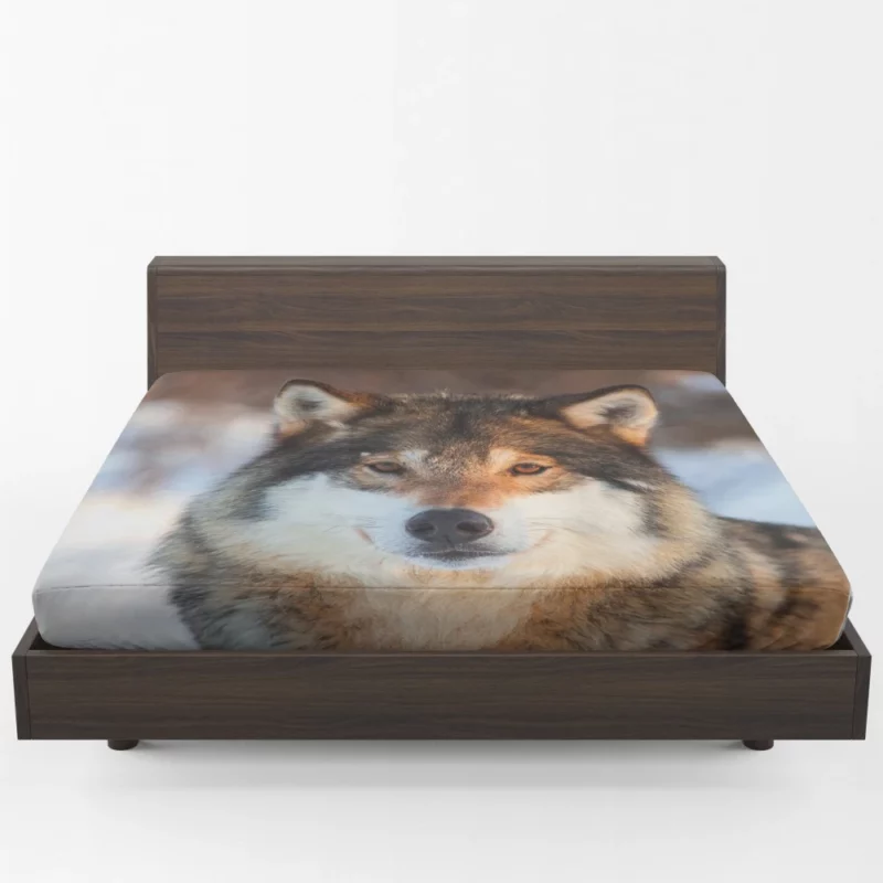 Wolf Majestic Presence Untamed Wilderness Fitted Sheet