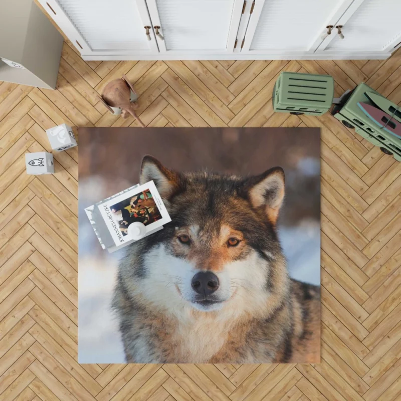 Wolf Majestic Presence Untamed Wilderness Rug