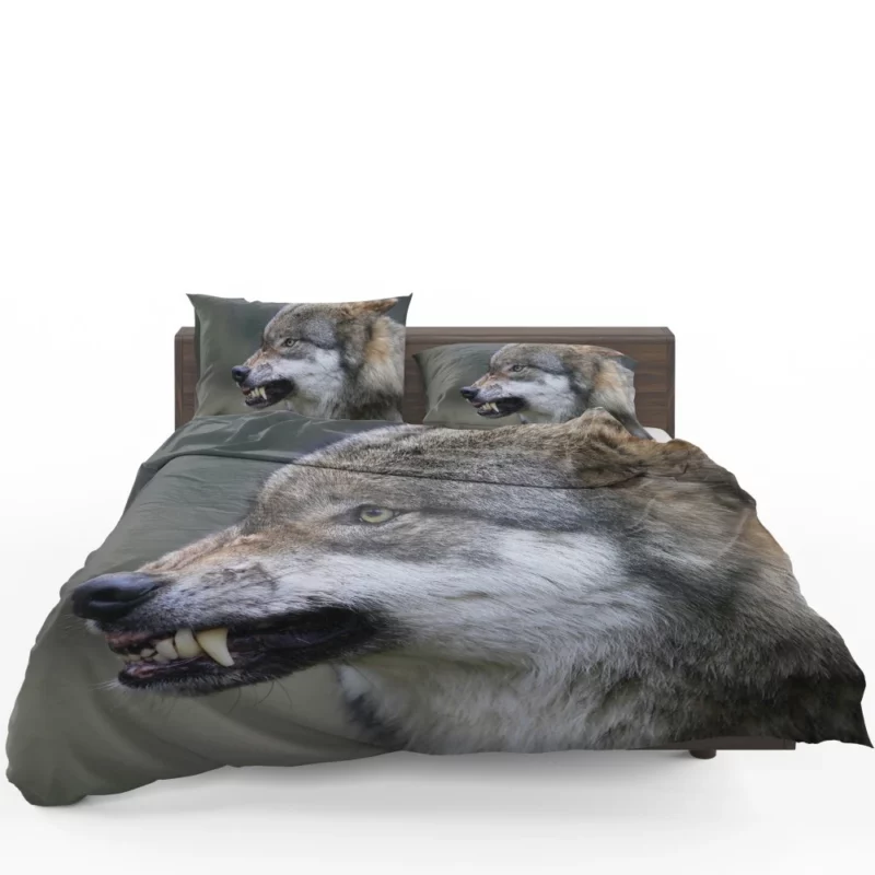 Wolf Snarl Untamed Majesty Bedding Set