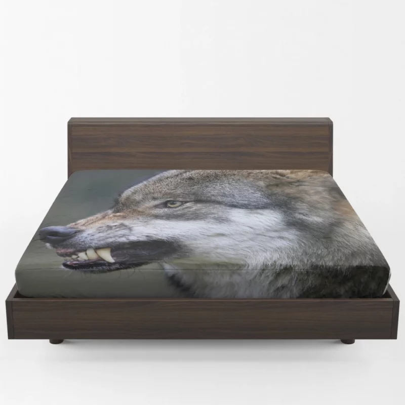 Wolf Snarl Untamed Majesty Fitted Sheet