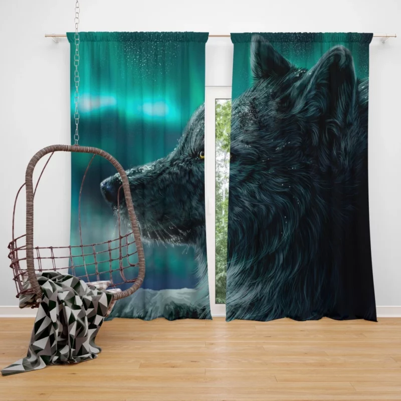 Wolf Wild Spirit Curtain