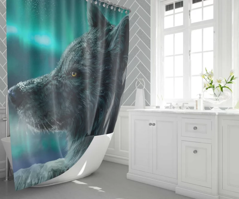 Wolf Wild Spirit Shower Curtain 1