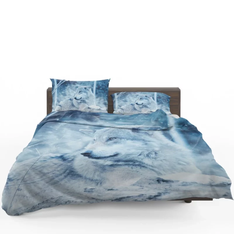 Wolf Wilderness Snowy Serenity Bedding Set