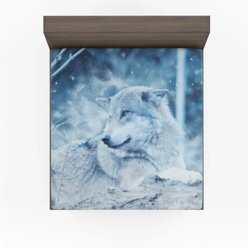 Wolf Wilderness Snowy Serenity Fitted Sheet 1