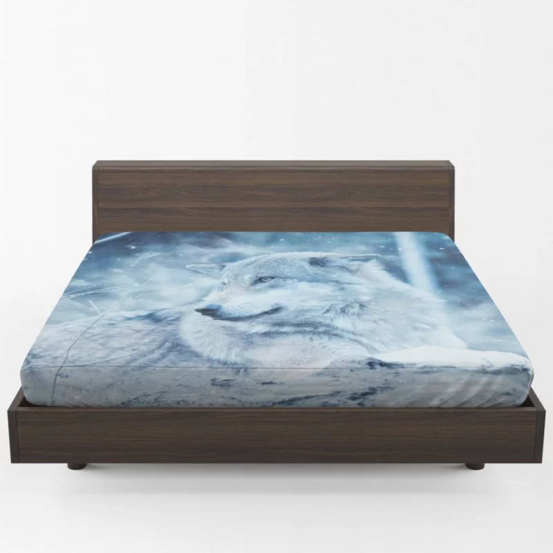 Wolf Wilderness Snowy Serenity Fitted Sheet