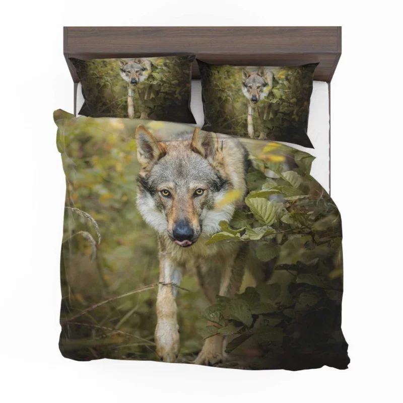 Wolf in Forest Majestic Wilderness Bedding Set 1