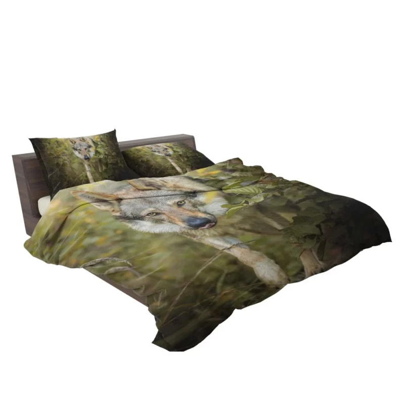 Wolf in Forest Majestic Wilderness Bedding Set 2