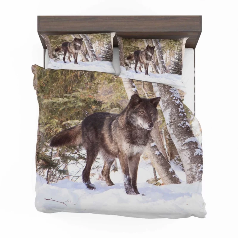 Wolf in Snow Wilderness Majesty Bedding Set 1