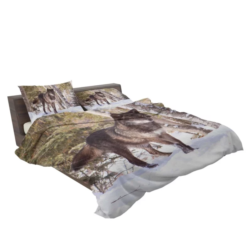 Wolf in Snow Wilderness Majesty Bedding Set 2