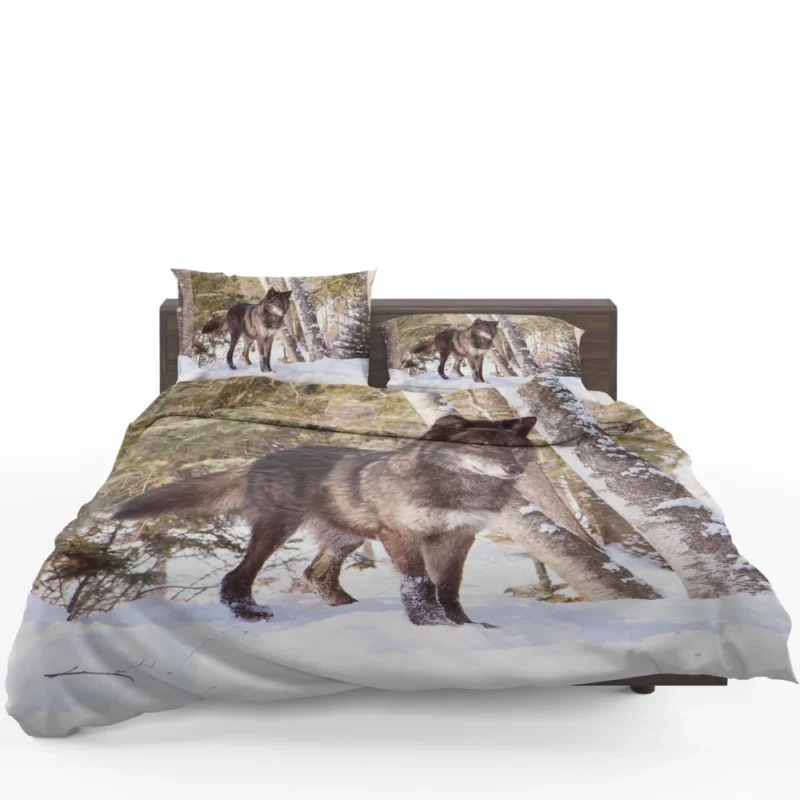 Wolf in Snow Wilderness Majesty Bedding Set