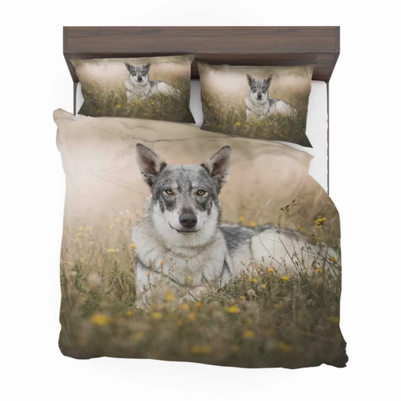 Wolfdog Intense Stare Wilderness Charm Bedding Set 1