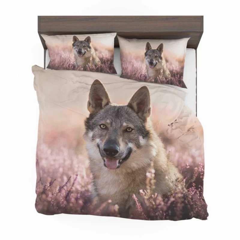 Wolfdog Lavender Charm Enigmatic Aura Bedding Set 1