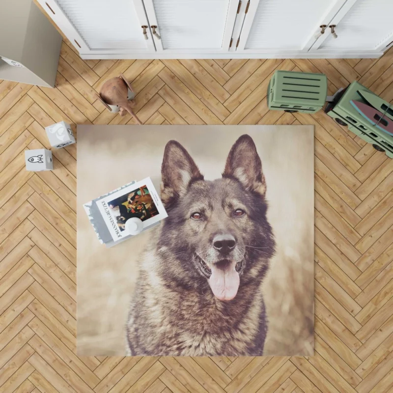 Wolfdog Loyal Stance Canine Companion Rug