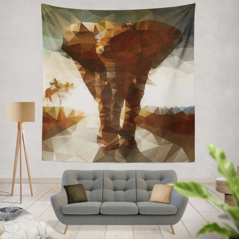 African Bush Elephant Grand Wilderness Wall Hanging Tapestry