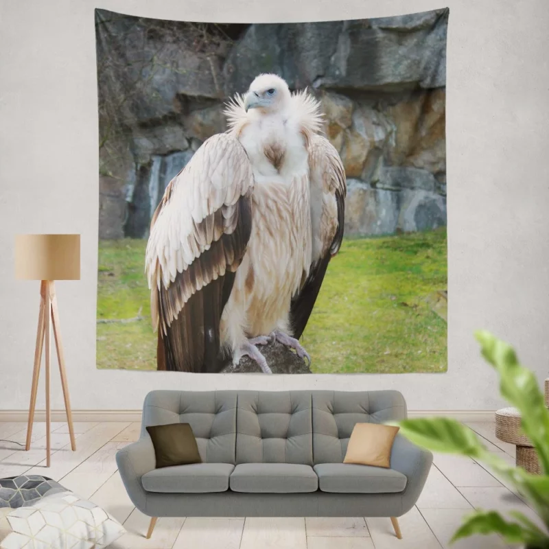 Berlin Zoo Vulture Captive Elegance Wall Hanging Tapestry