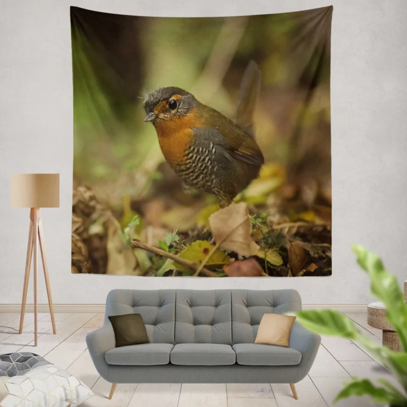 Bird Aerial Flourish Graceful Flight Wall Hanging Tapestry