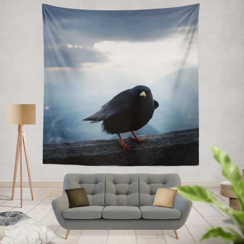 Bird Sunbeam Grace Nature Radiance Wall Hanging Tapestry