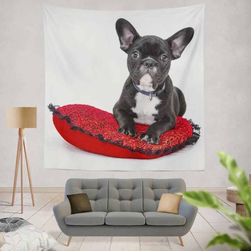 Bulldog Cozy Rest Cushioned Comfort Wall Hanging Tapestry