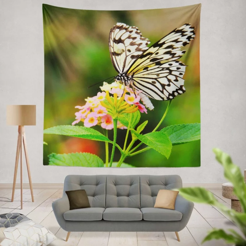 Butterfly Beauty Nature Elegance Wall Hanging Tapestry