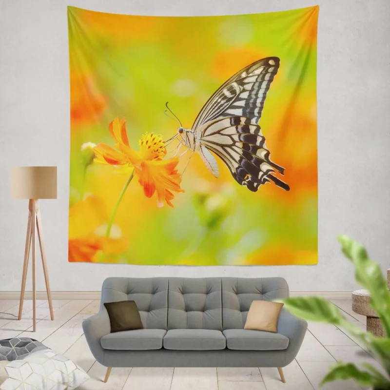 Butterfly Beauty Nature Grace Wall Hanging Tapestry