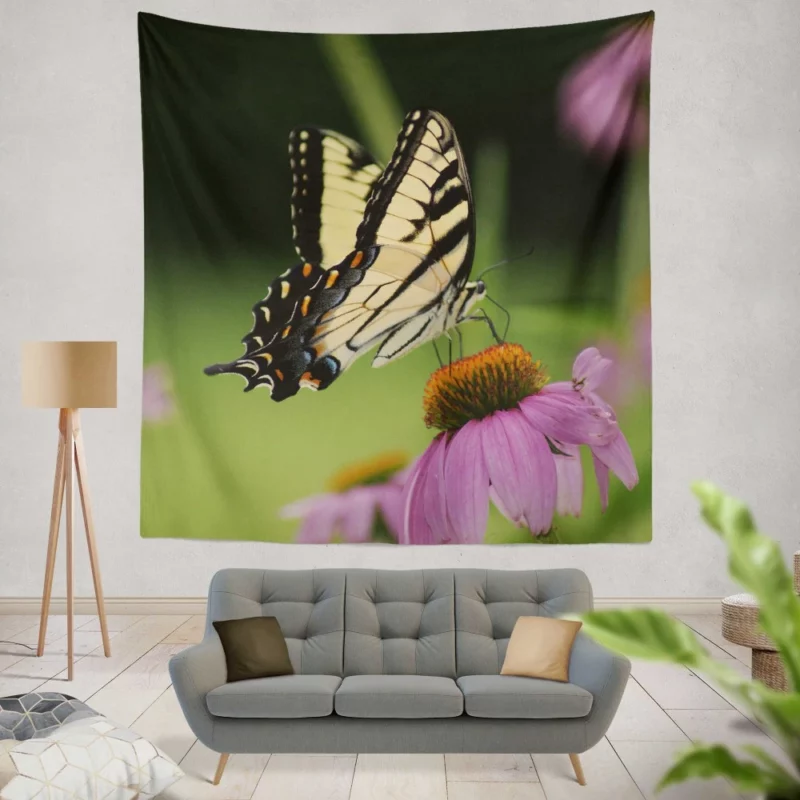 Butterfly Elegance Ethereal Beauty Wall Hanging Tapestry