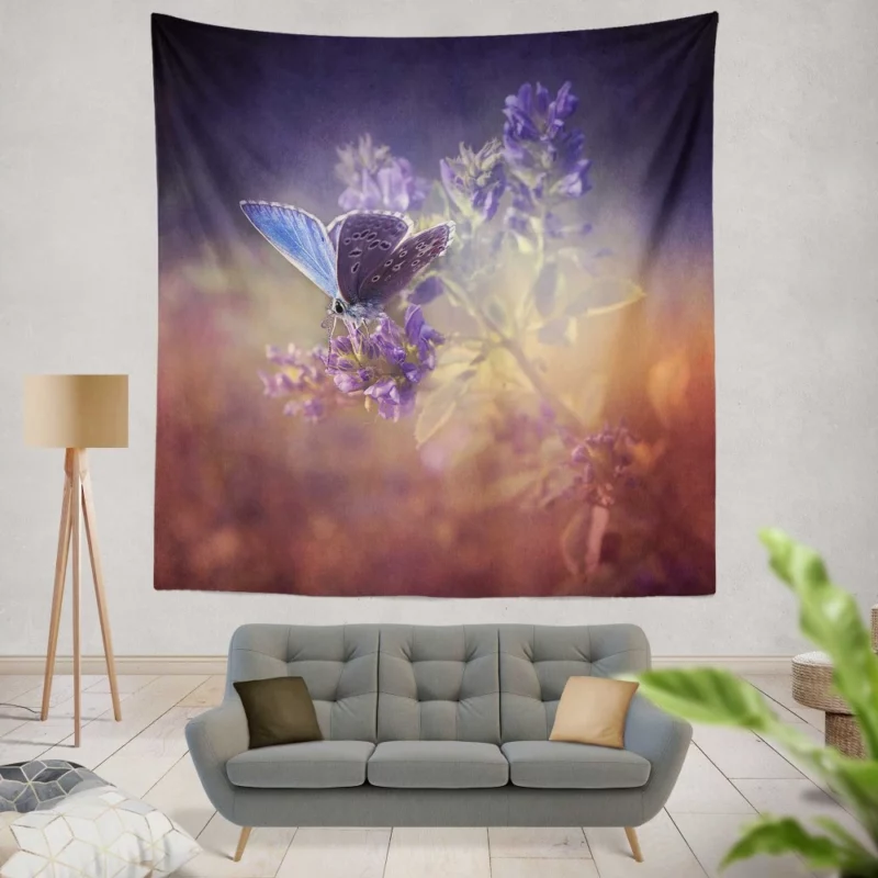 Butterfly Elegance Nature Artistry Wall Hanging Tapestry