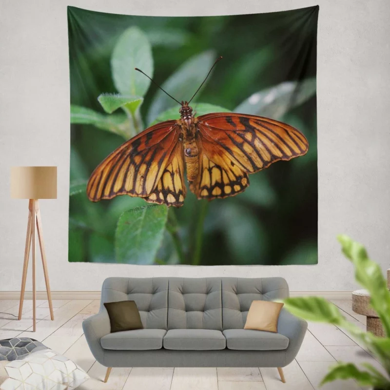 Butterfly Enigmatic Beauty Nature Intrigue Wall Hanging Tapestry