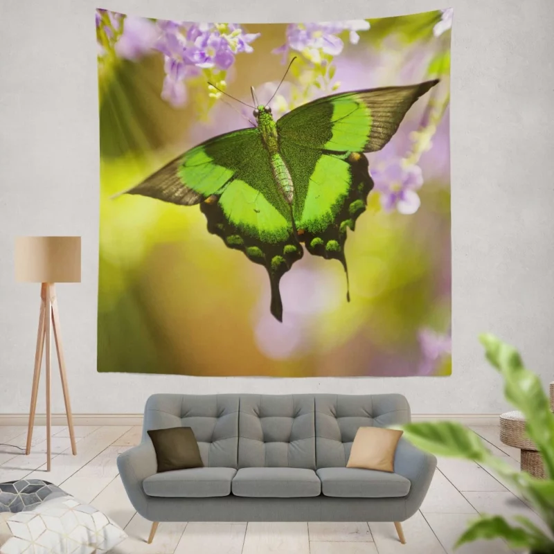 Butterfly Floral Dance Nature Beauty Wall Hanging Tapestry