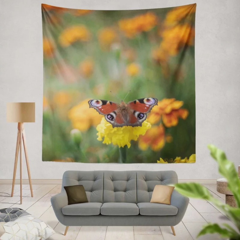 Butterfly Intricate Beauty Delicate Wings Wall Hanging Tapestry