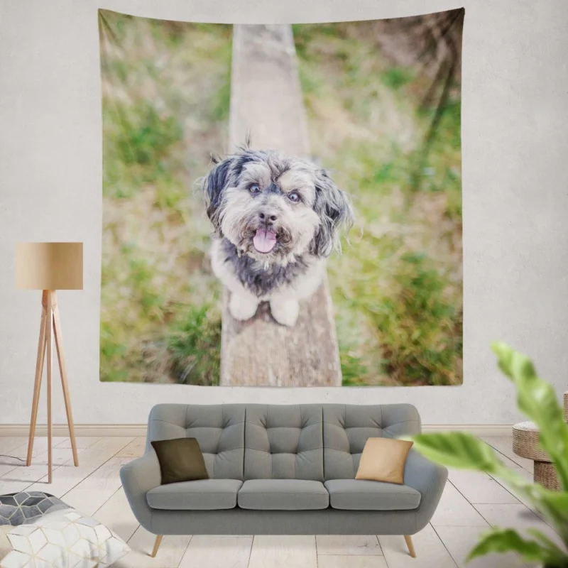 Canine Companion Furry Charisma Beloved Friend Wall Hanging Tapestry