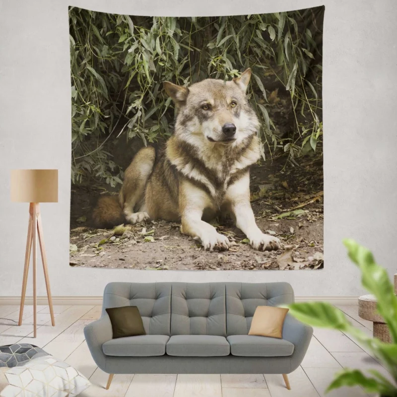 Canis Lupus Wolf Wilderness Spirit Wall Hanging Tapestry