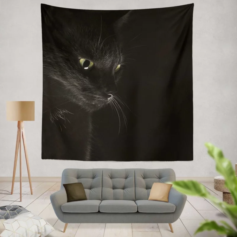 Captivating Cat Eye Feline Mystery Wall Hanging Tapestry