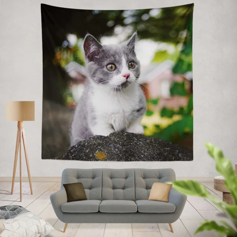 Cat Endangered Wall Hanging Tapestry