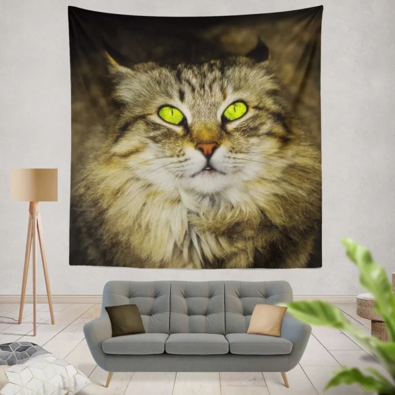 Cat Roaming Wall Hanging Tapestry