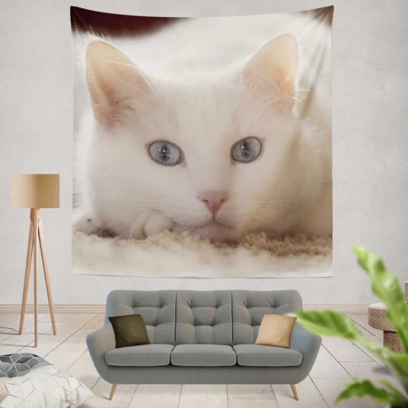 Cat Whiskers Curious Charm Wall Hanging Tapestry