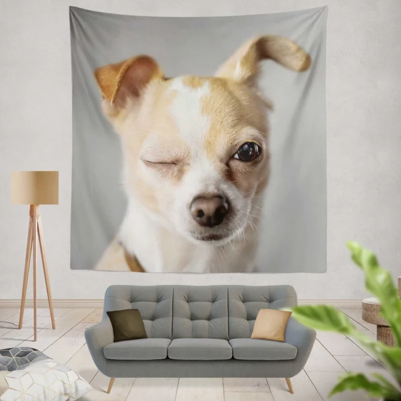 Chihuahua Petite Charisma Wall Hanging Tapestry